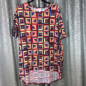*final* Rainbow Geometric Tunic S Irma Lularoe